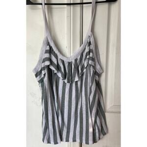 Old Navy Green White Strip Tank Top Size XXL